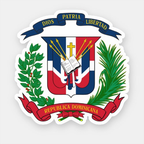 Dominican Republic coat of arms Sticker