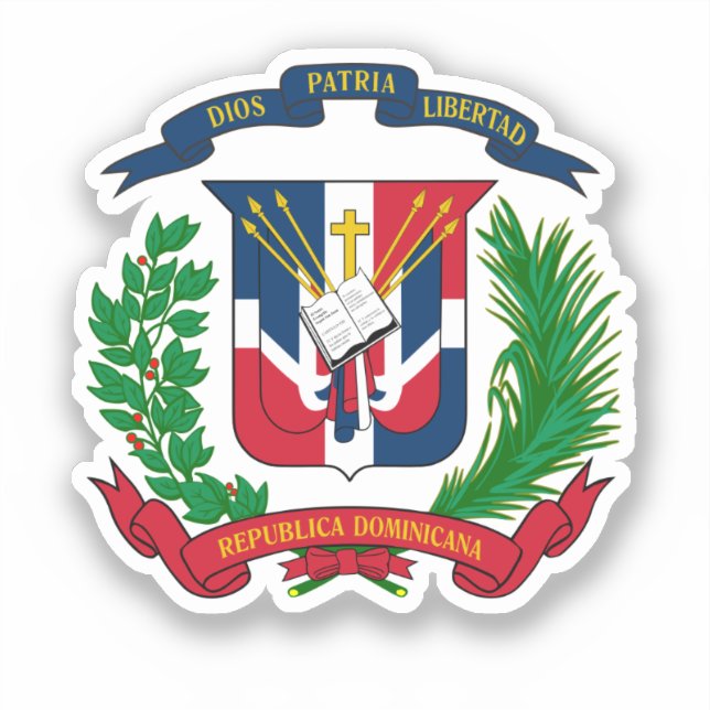 Dominican Republic coat of arms Sticker (Front)