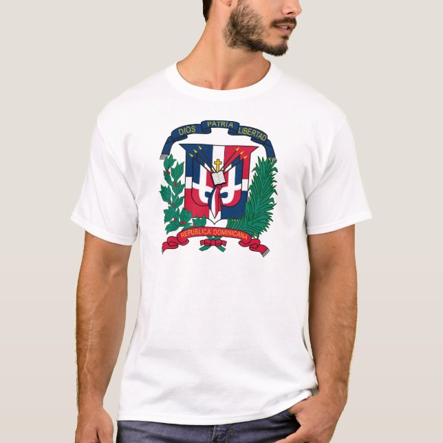 Dominican Republic coat of arms T-Shirt (Front)