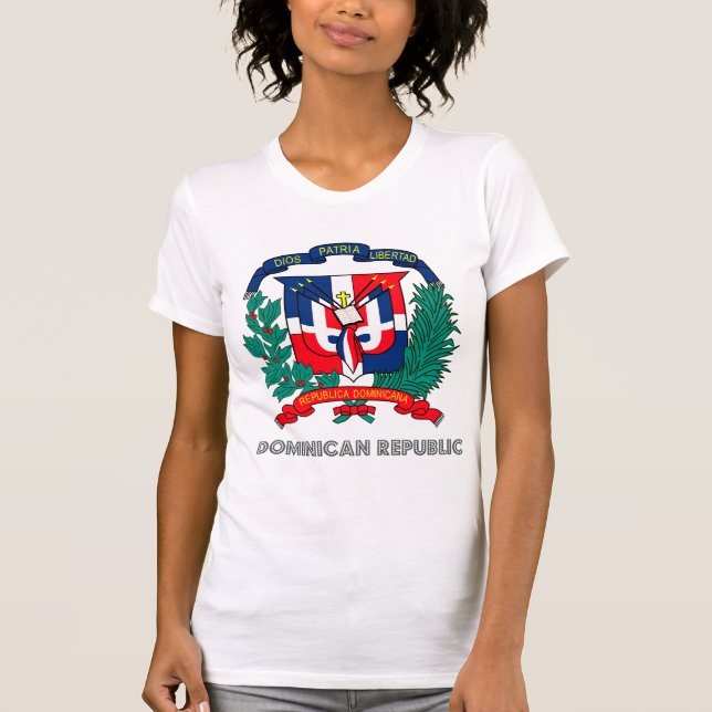 Dominican Republic Coat of Arms T-Shirt (Front)