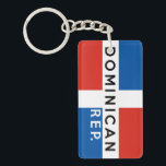 dominican republic country flag symbol name text keychain<br><div class="desc">dominican republic country flag symbol name text</div>