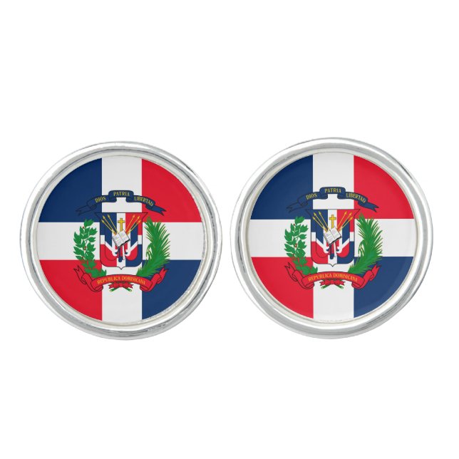 Dominican Republic Cufflinks (Front)