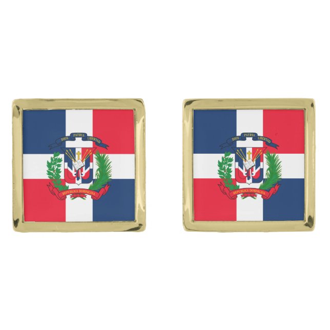 Dominican Republic Cufflinks (Front)