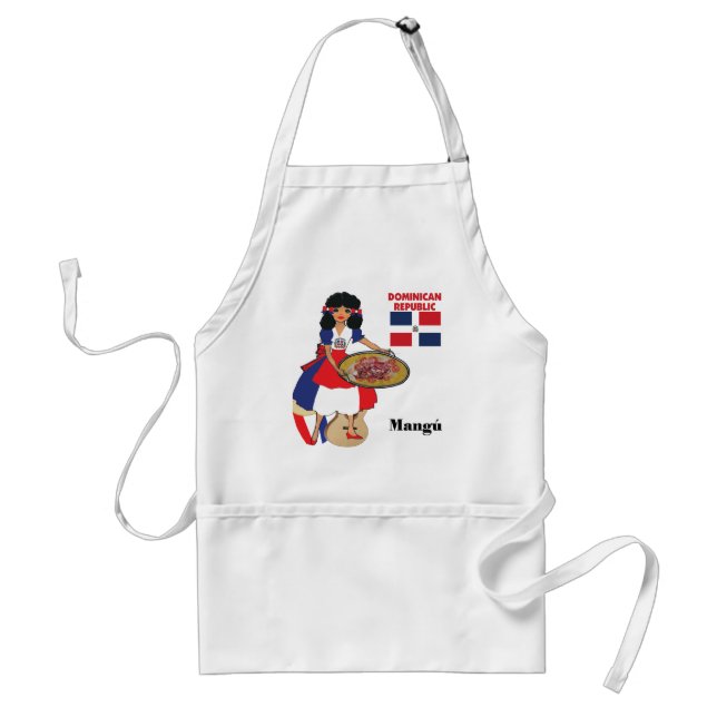 Dominican Republic Cuisine - Mangu Adult Apron (Front)
