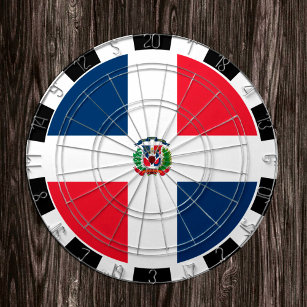 Dominican Republic Dartboard & Flag / game board