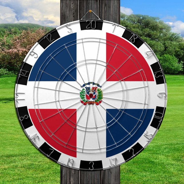 Dominican Republic Dartboard & Flag / game board (Creator Uploaded)