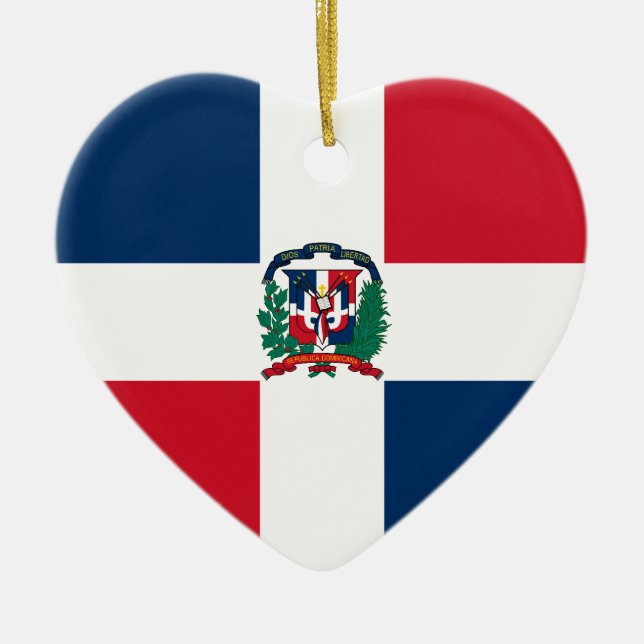 Dominican Republic, Denmark Ceramic Ornament (Front)