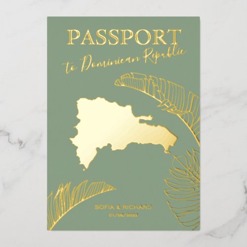 Dominican Republic Destination Wedding Passport