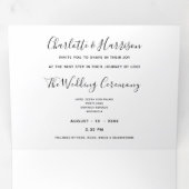 Dominican Republic Destination Wedding Tri-Fold Invitation (Inside First)