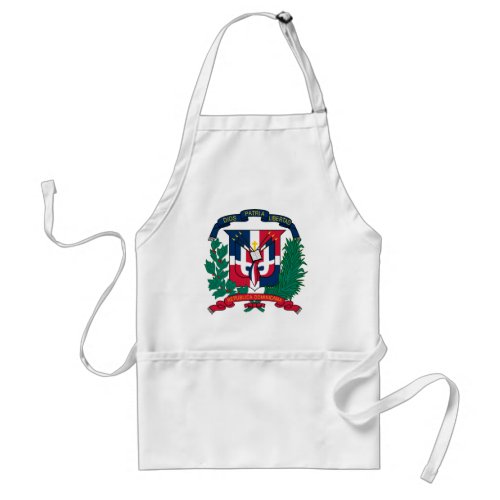 dominican republic emblem adult apron