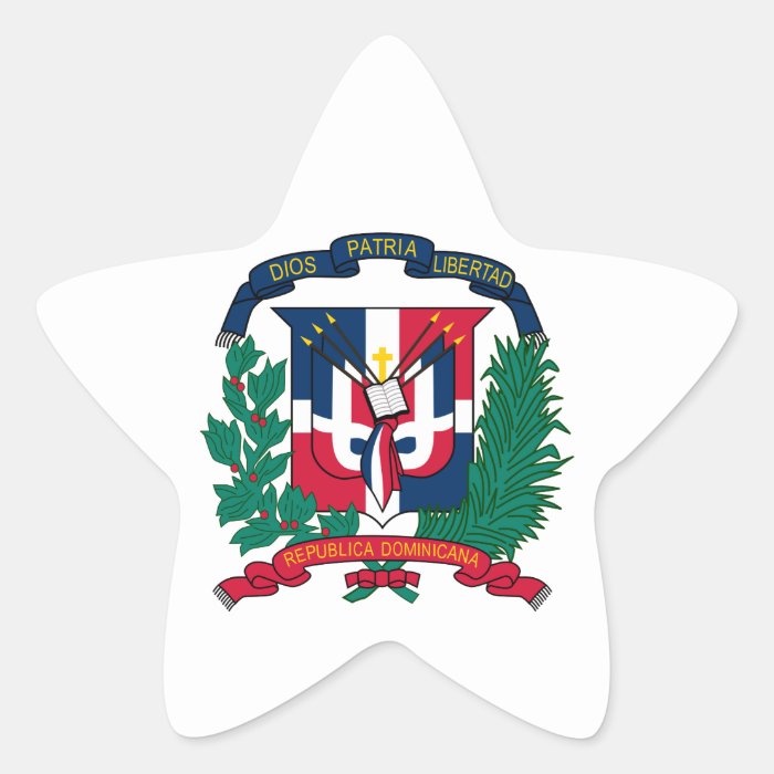 dominican republic emblem stickers