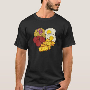 Dominican Republic Favorite Food Mangú Salami Ques T-Shirt