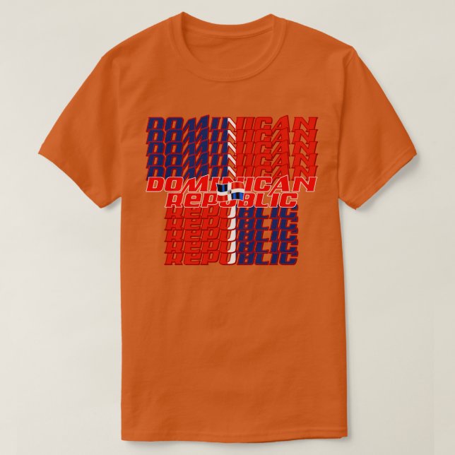 Dominican Republic Flag 2 T-Shirt (Design Front)