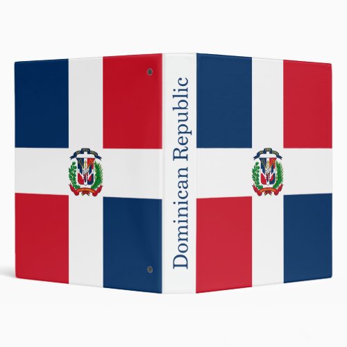 Dominican Republic Flag 3 Ring Binder