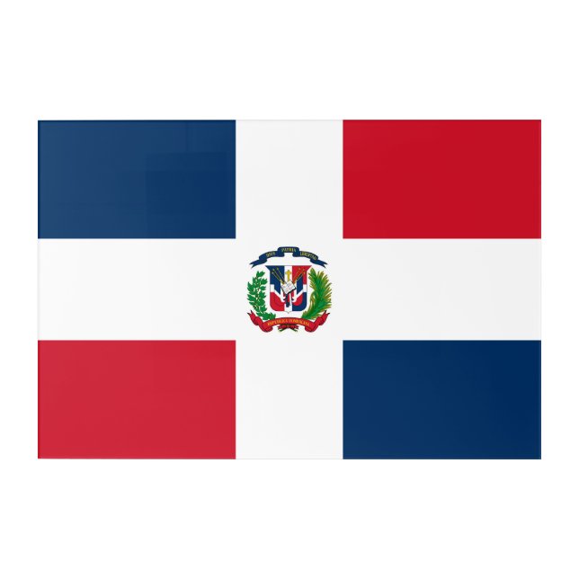 Dominican Republic flag Acrylic Print (Front)