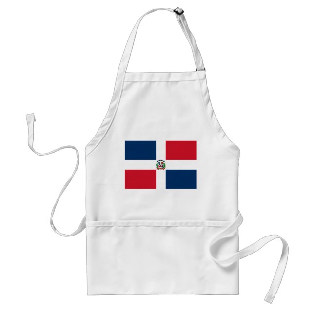 Dominican Republic Flag Adult Apron (Front)