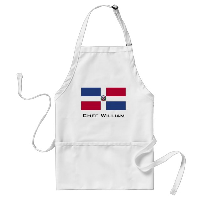 Dominican Republic Flag Adult Apron (Front)