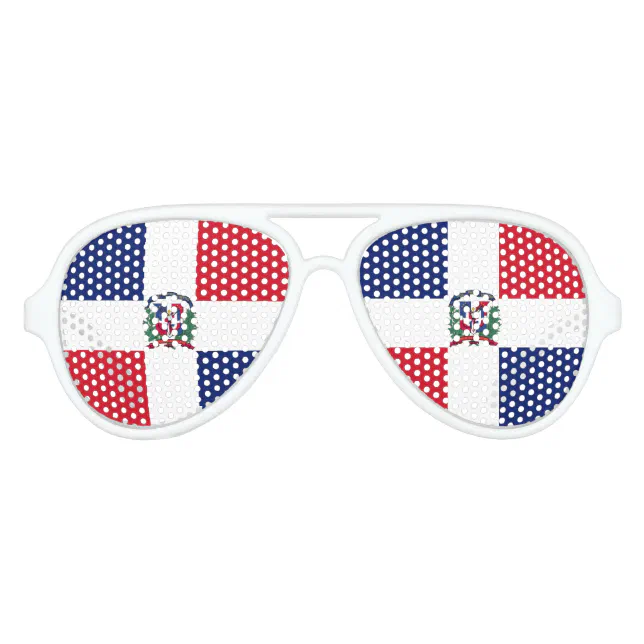 Dominican Republic Flag Aviator Sunglasses Zazzle