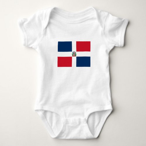 Dominican Republic Flag Baby Bodysuit