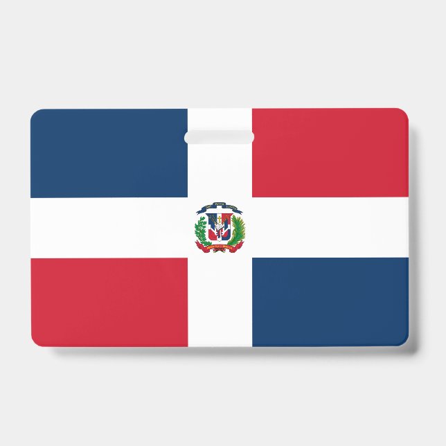 Dominican Republic flag Badge (Front)