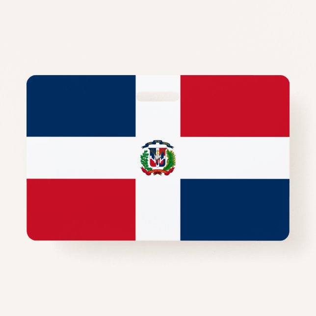 Dominican Republic flag Badge (Front)