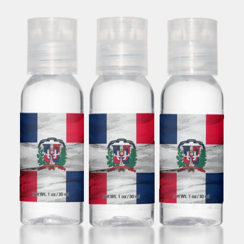 Dominican Republic flag brush stroke Hand Sanitizer