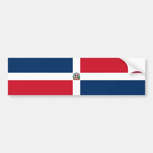 Dominican Republic Flag Bumper Sticker