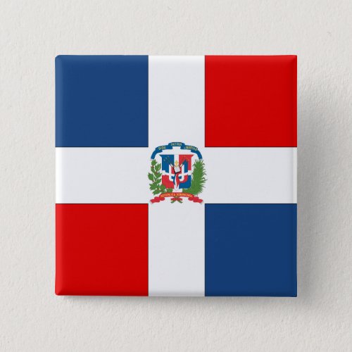 Dominican Republic Flag Button
