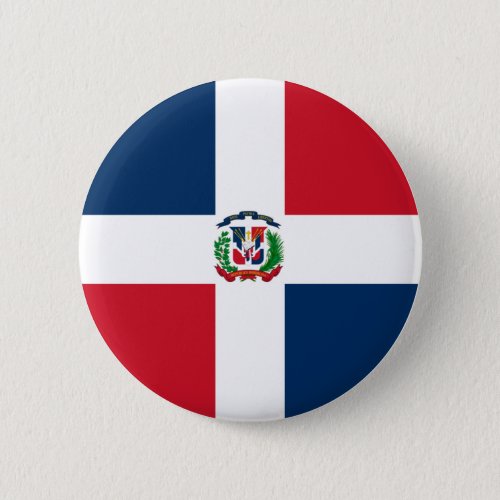 Dominican Republic flag Button