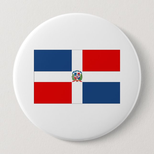 Dominican Republic Flag Button (Front)