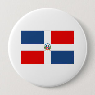 Dominican Republic Flag Button