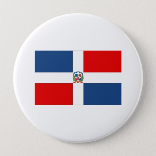 Dominican Republic Flag Button