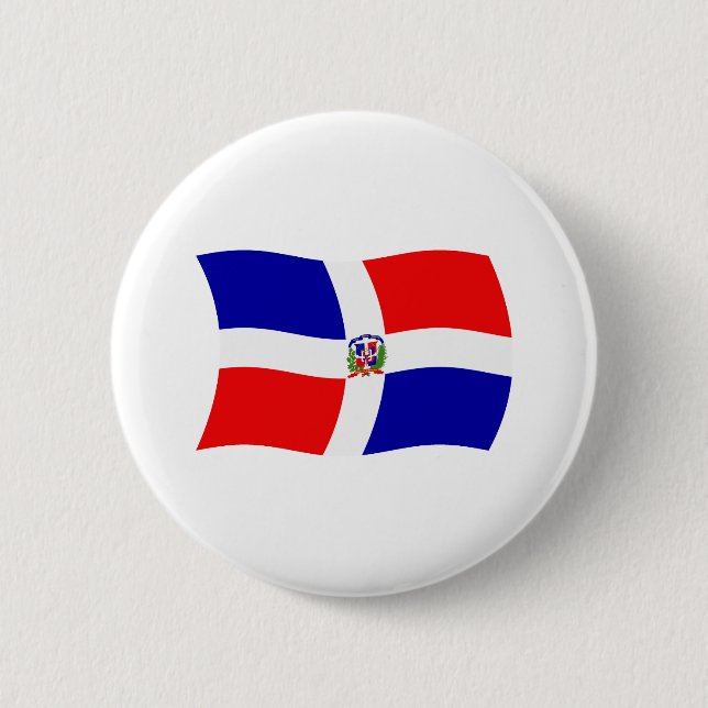 Dominican Republic Flag Button (Front)