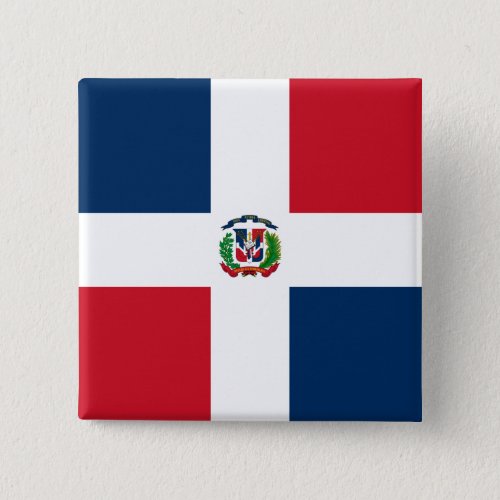 Dominican Republic Flag Button