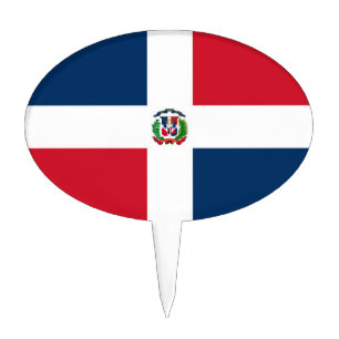 Dominican Republic flag Cake Topper