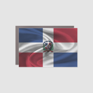 Dominican Republic Flag Car Magnet