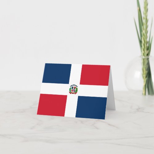 Dominican Republic Flag Card