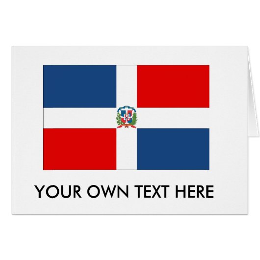Dominican Republic Flag Cards (Front Horizontal)