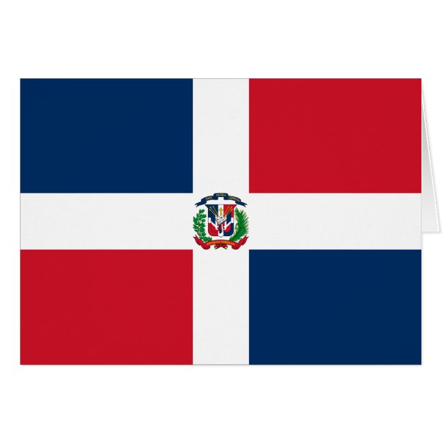 Dominican Republic Flag Cards (Front Horizontal)