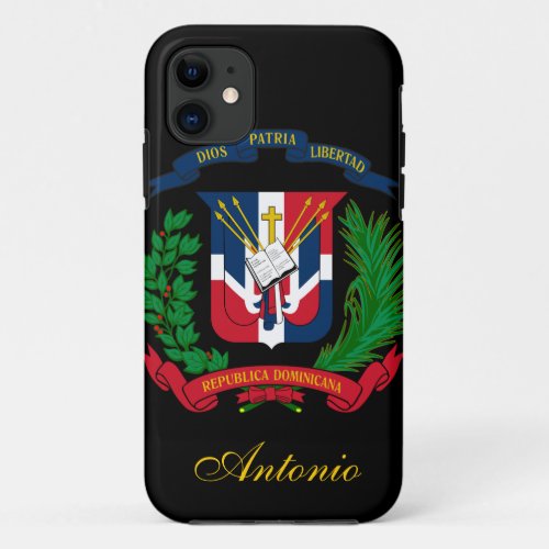 Dominican Republic Flag iPhone 11 Case