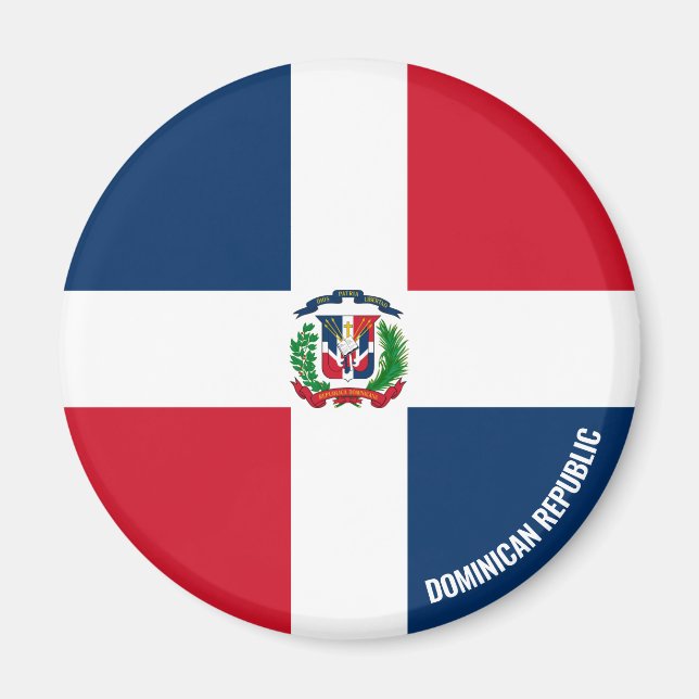 Dominican Republic Flag Charming Patriotic Magnet (Front)