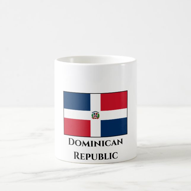 Dominican Republic Flag Coffee Mug (Center)