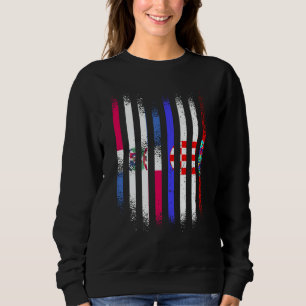 Dominican Republic Flag Croatia Grown Country Flag Sweatshirt