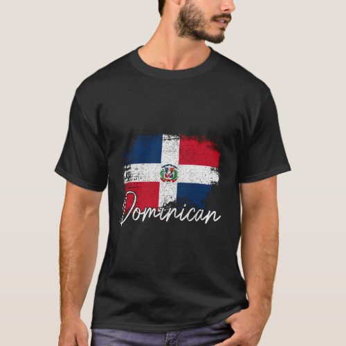 Dominican Republic Flag Dominican Pride Roots T_Shirt