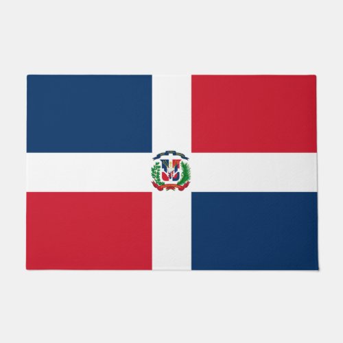 Dominican Republic flag Door Mat