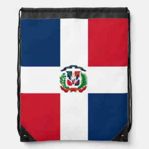 Dominican Republic flag Drawstring Backpack