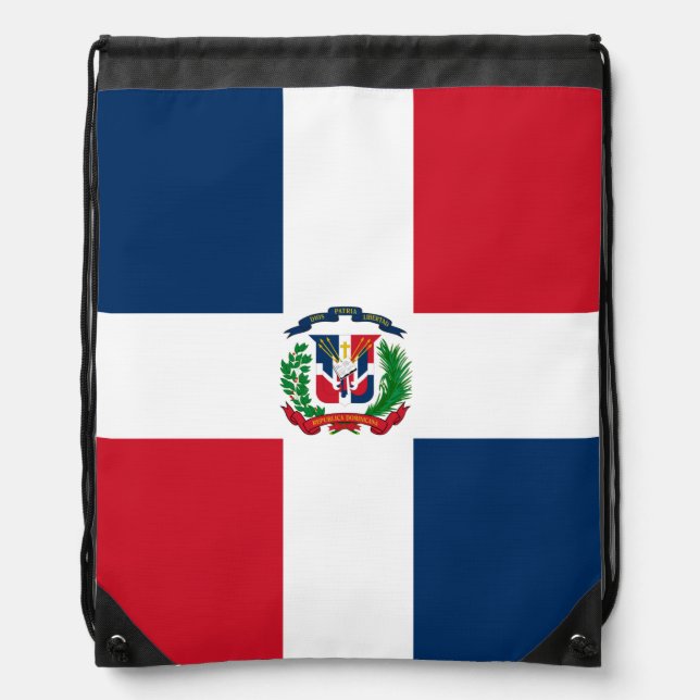 Dominican Republic flag Drawstring Backpack (Front)