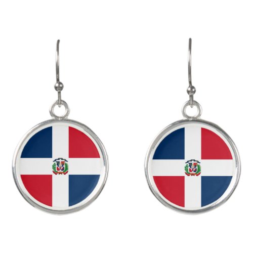 Dominican Republic Flag Earrings