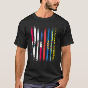 Dominican Republic Flag Ecuador Grown Country Flag T-Shirt