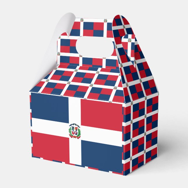 Dominican Republic flag Favor Box (Front Side)